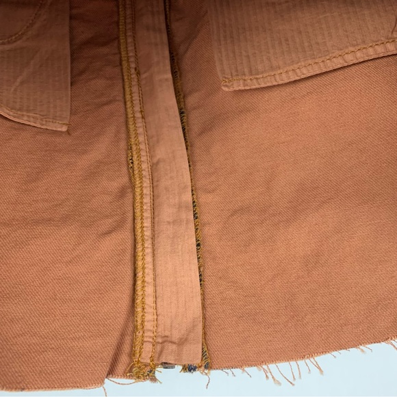 Free People Zip it up denim zipper mini skirt Animal print leopard - Picture 8 of 14